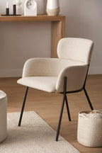 Fabric and Metal Dining Chair