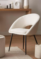 Fabric and Metal Dining Chair