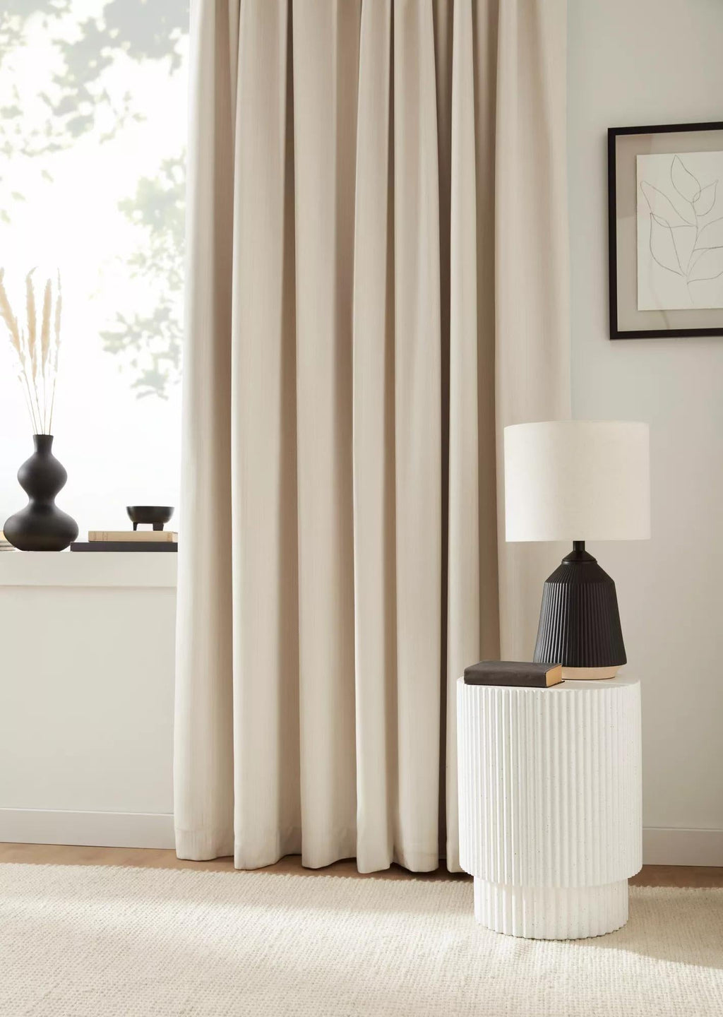 Black And White Ceramic Table Lamp