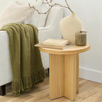 Wooden Round Side Table