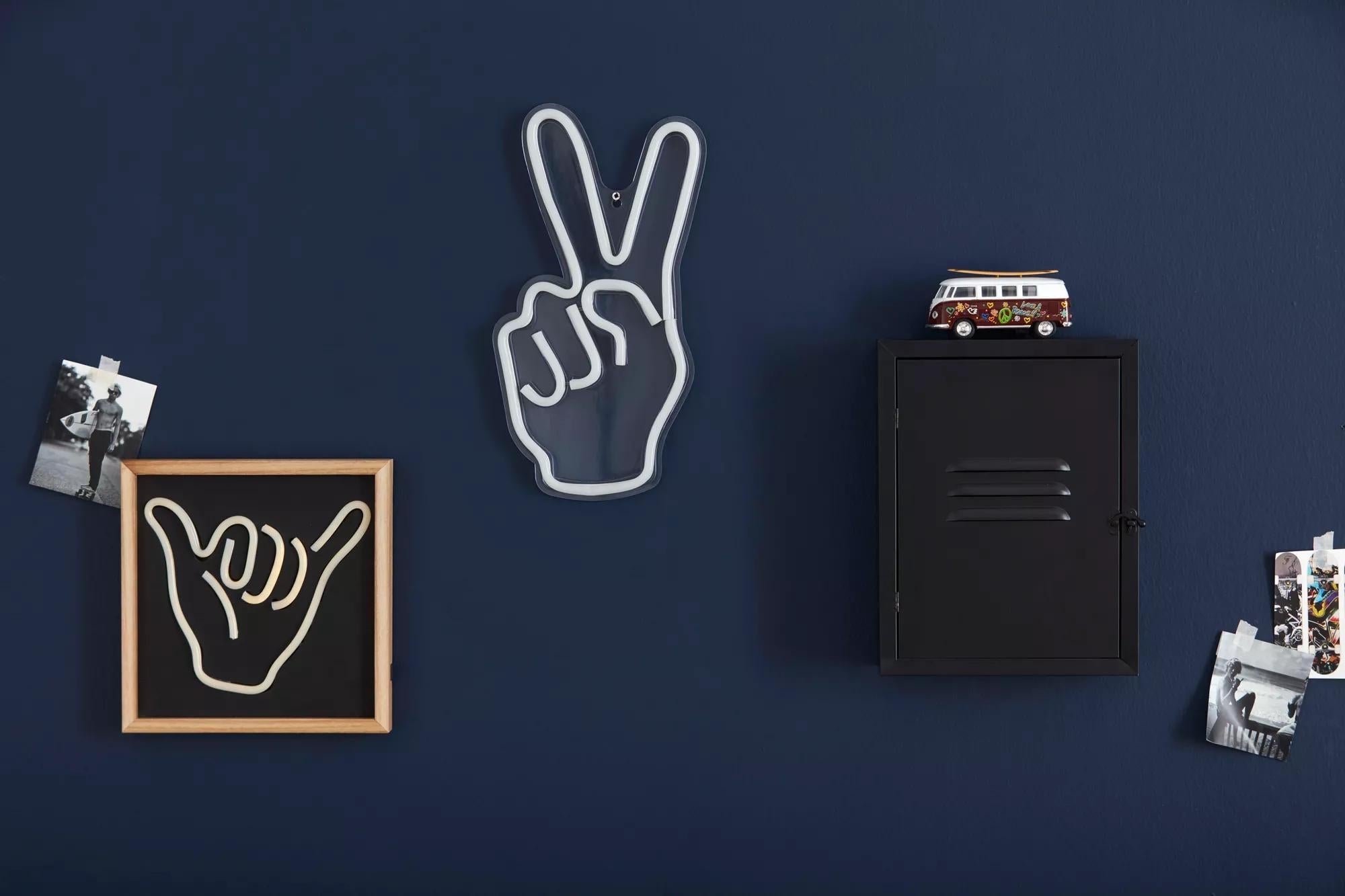 Peace Sign Neon Light Wall Decor