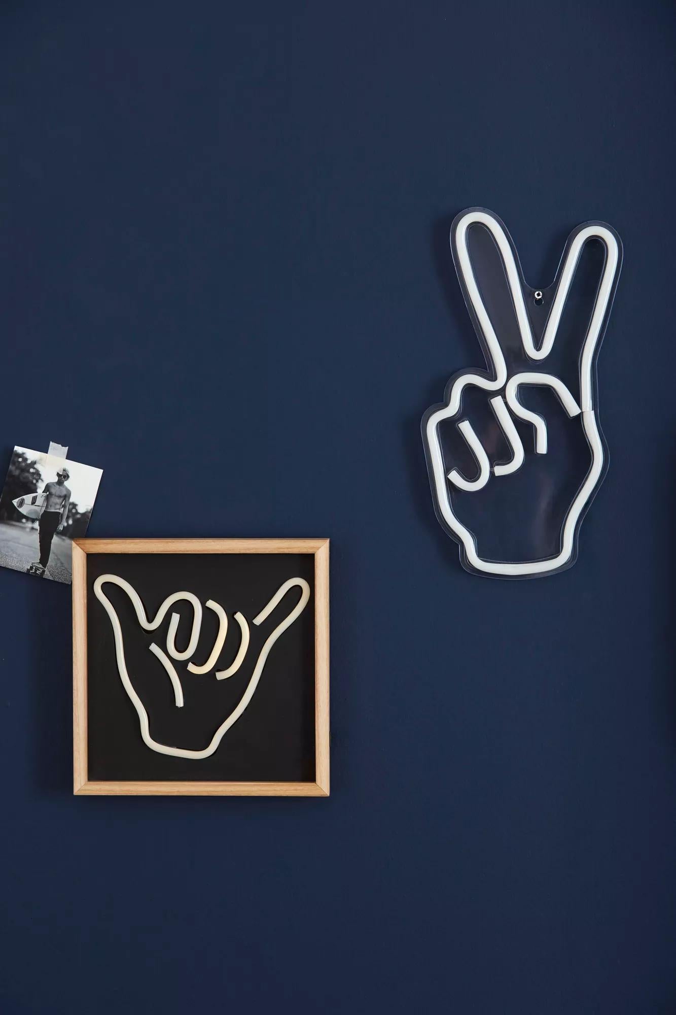 Peace Sign Neon Light Wall Decor