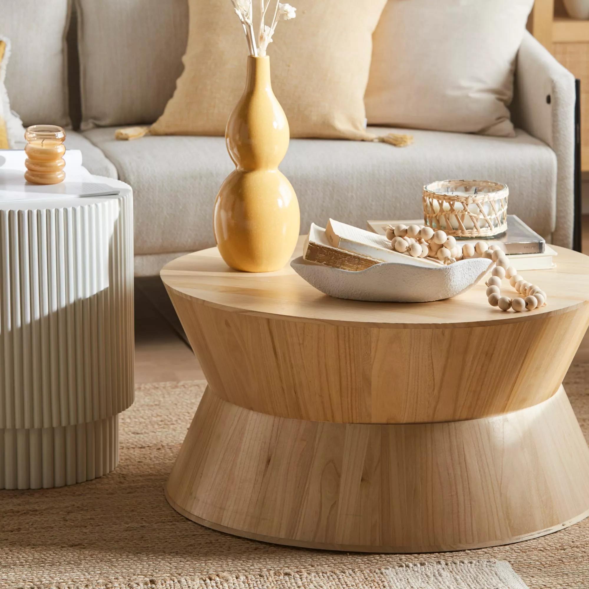 Candle in Glass and Rattan Pot