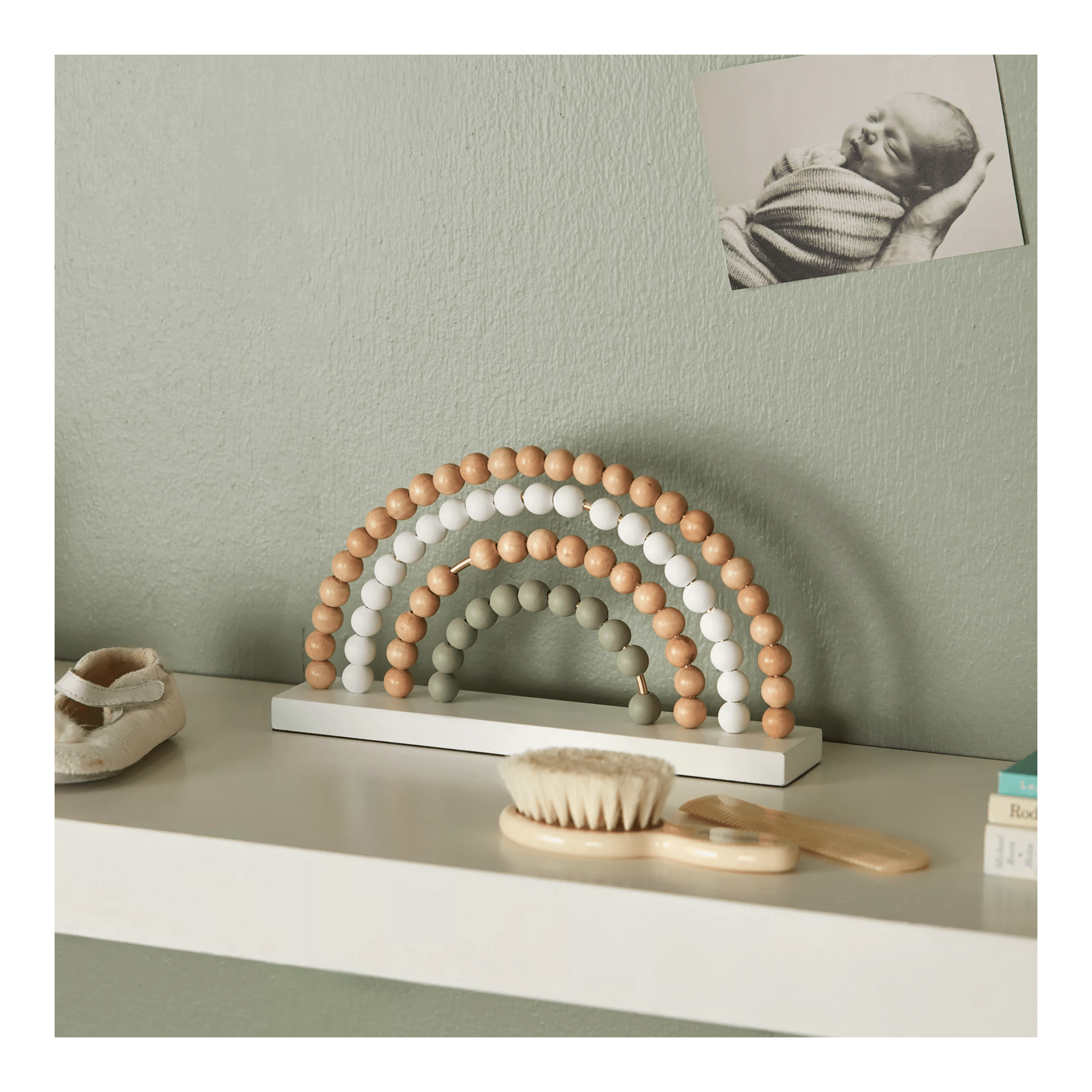 Decorative Wood Beads Rainbow