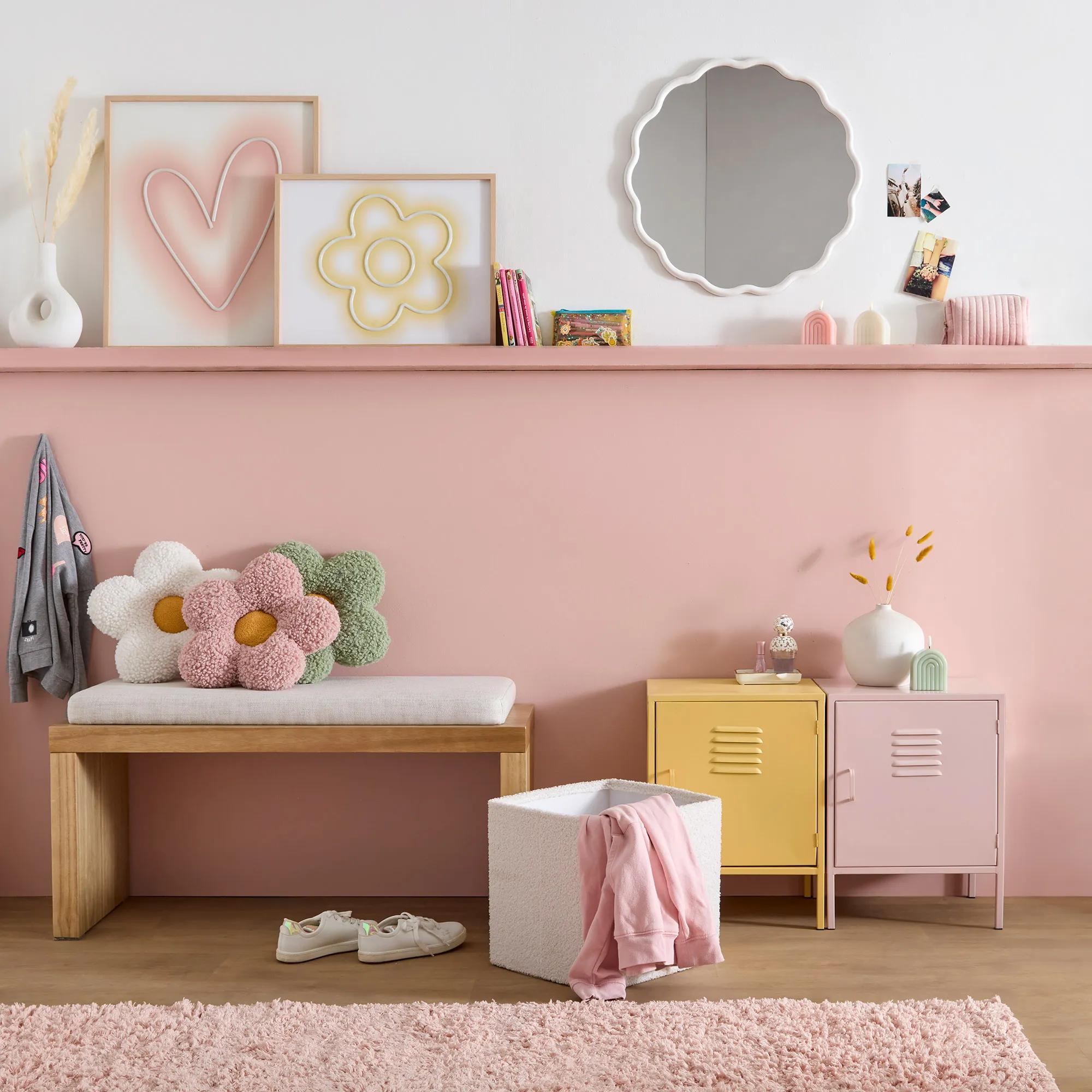 Black Metal Locker Side Table
