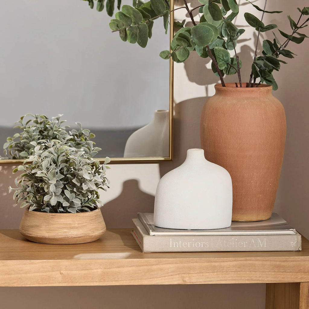 White Ceramic Table Vase