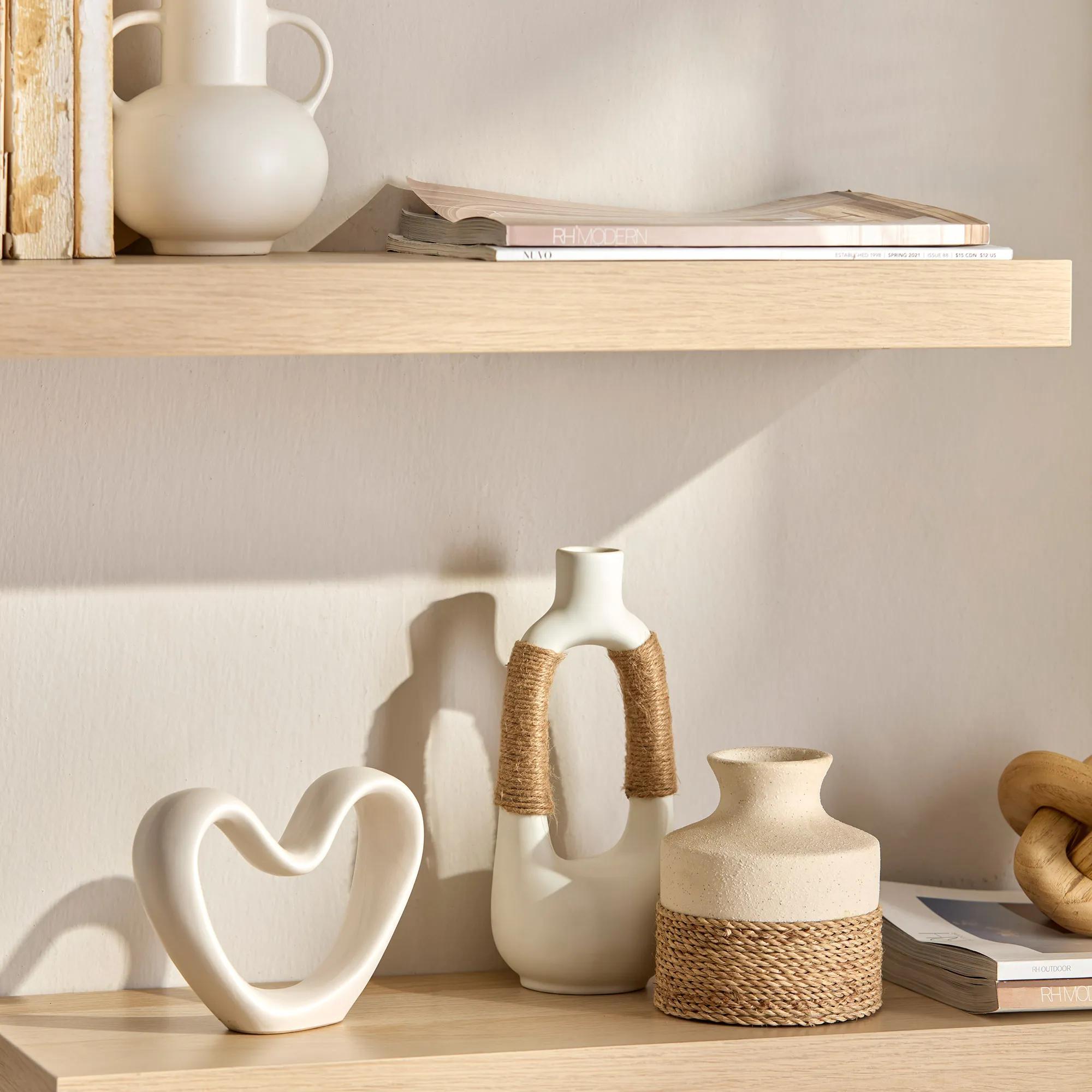 Black Decorative Ceramic Heart