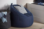Navy Canvas Bean Bag