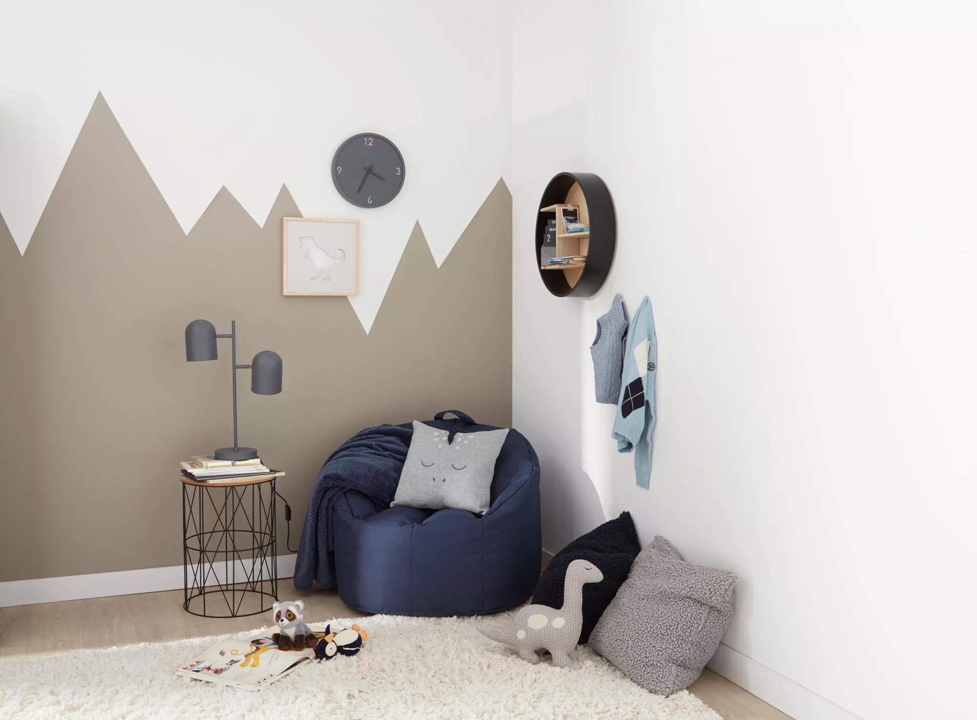 Navy Canvas Bean Bag