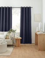 Navy Dion Blackout Curtain