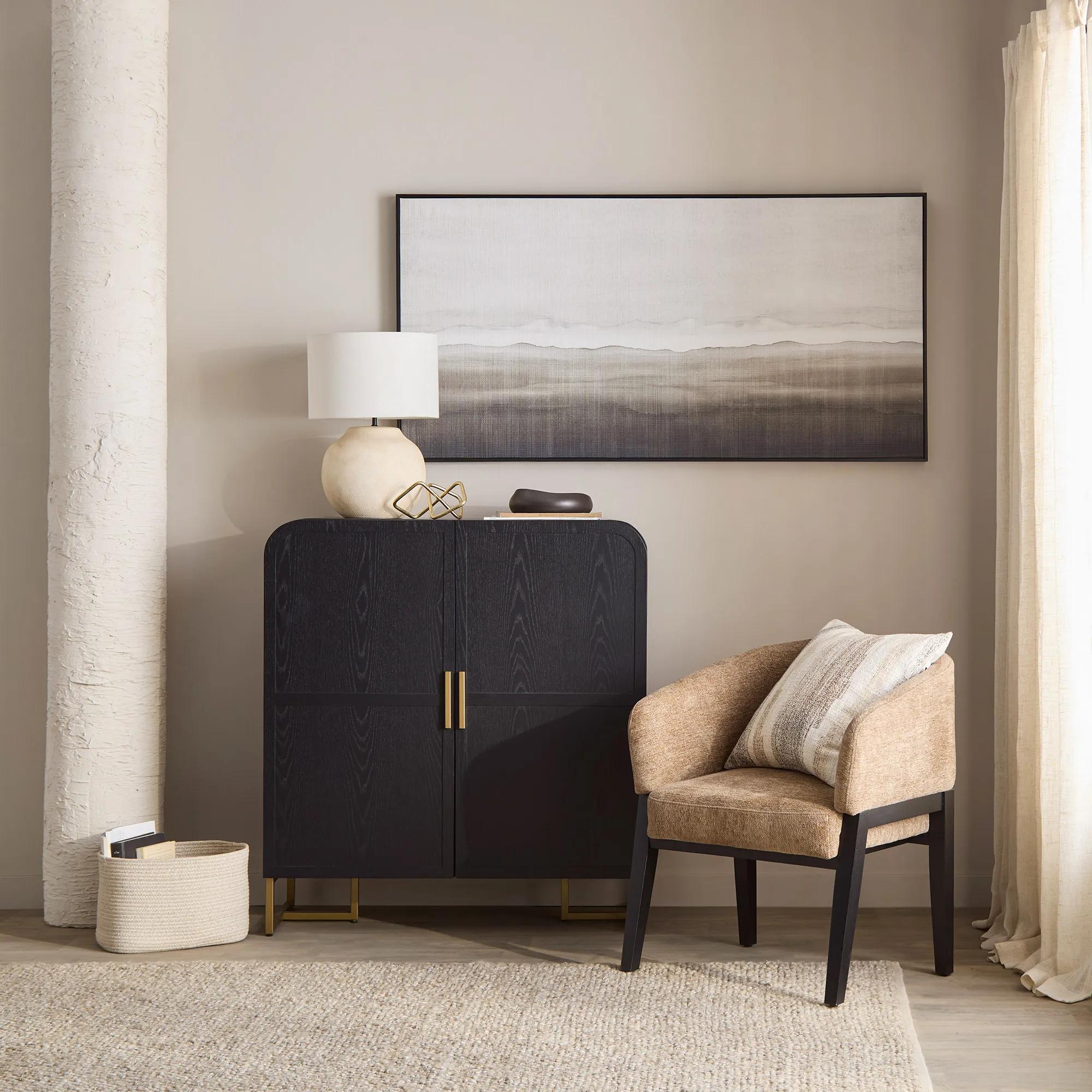 Wood and Gold Buffet