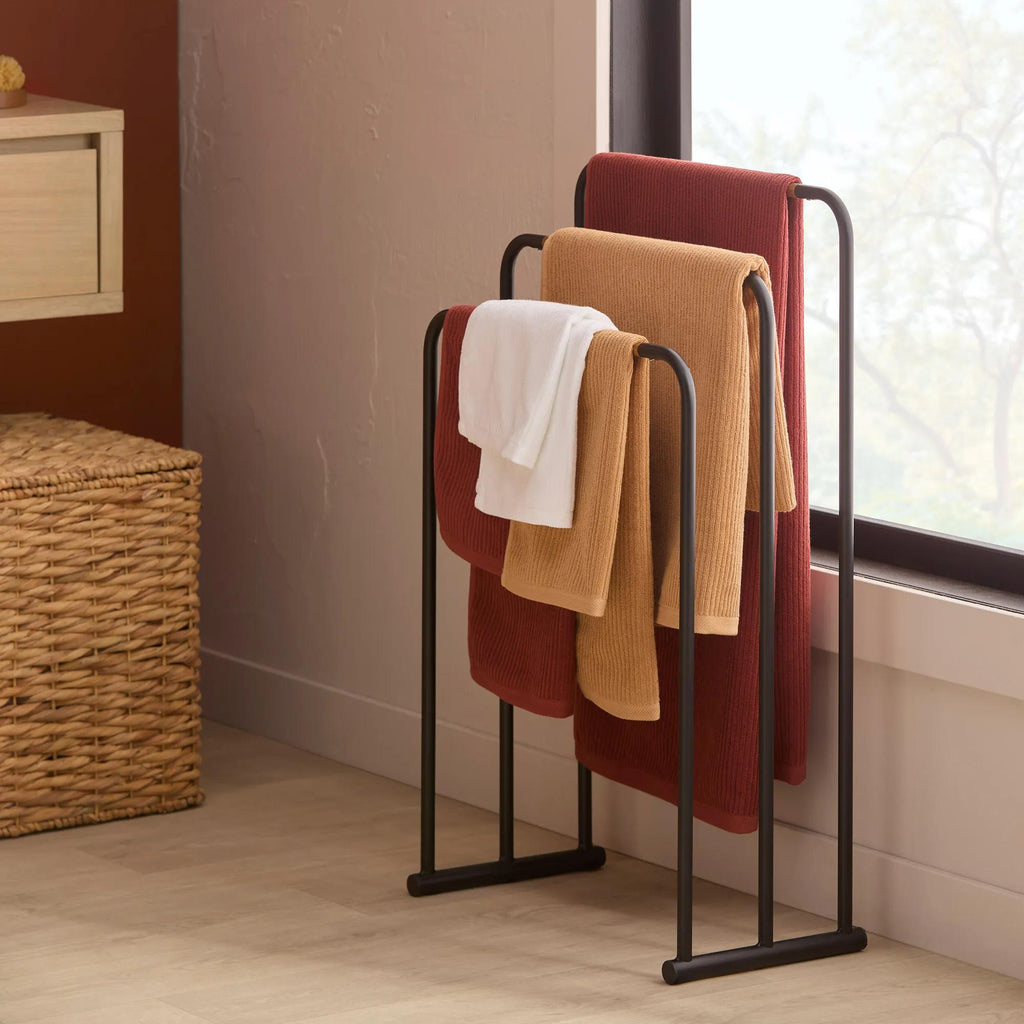 Black Towel Holder