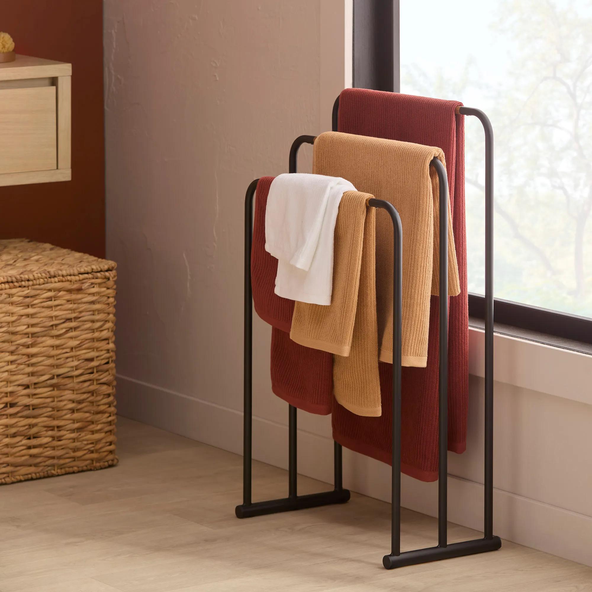 Black Towel Holder