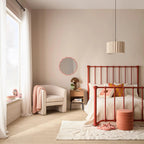 Pink Scalloped Mirror