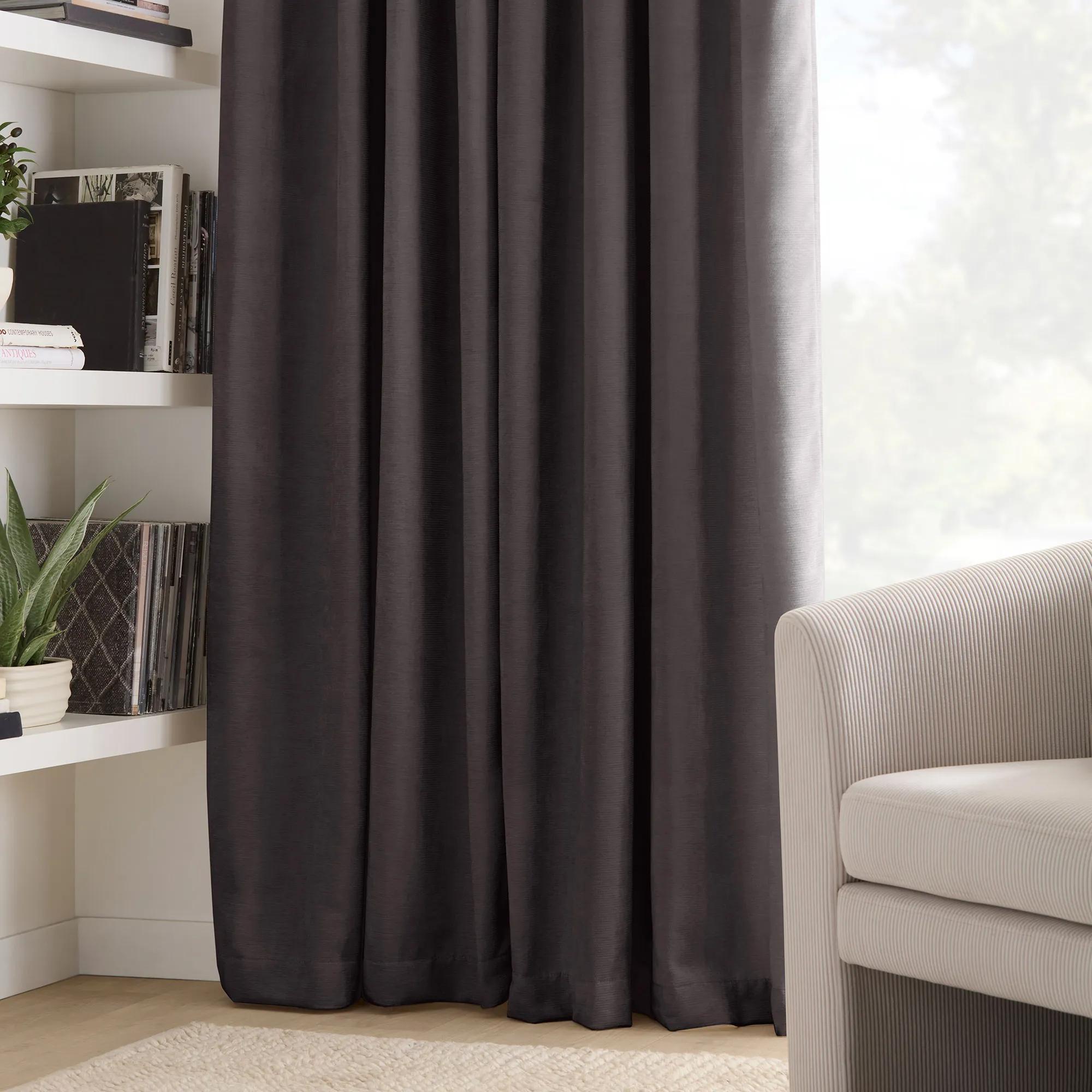 Charcoal Emile Panel Curtain