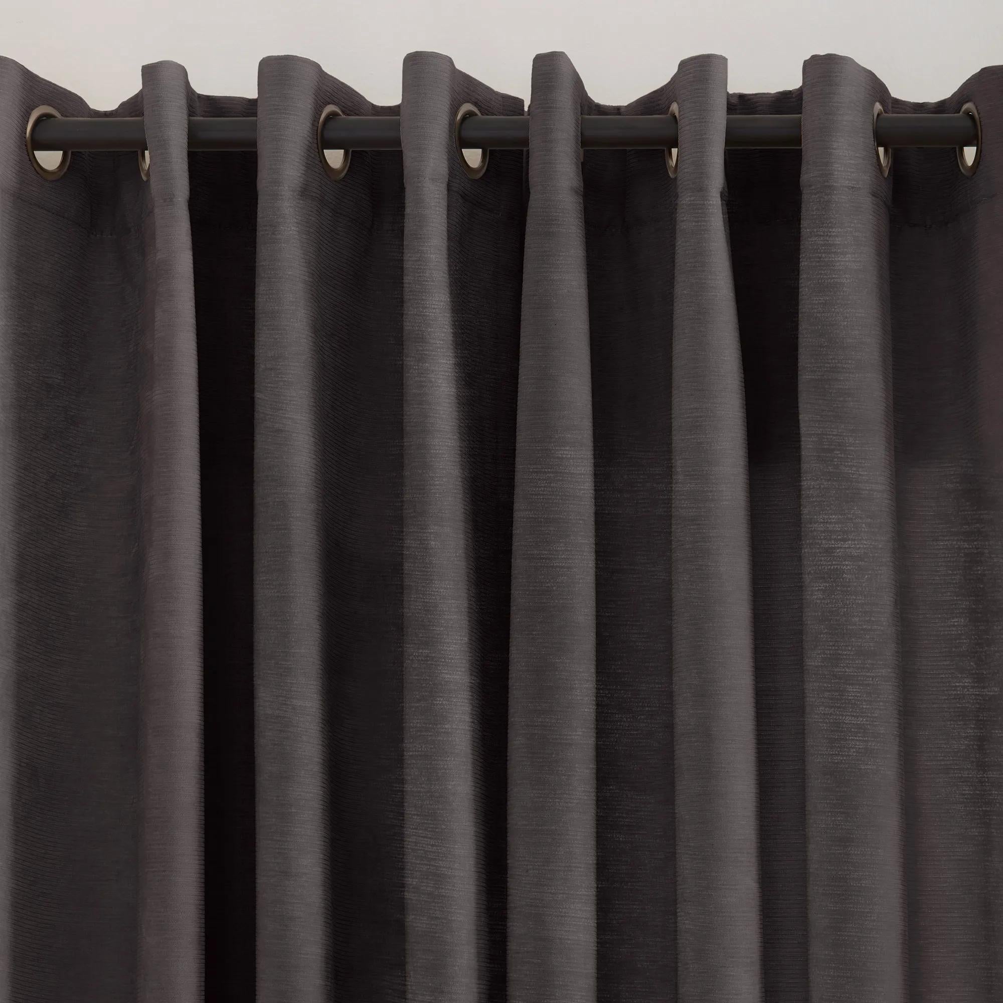 Charcoal Emile Panel Curtain