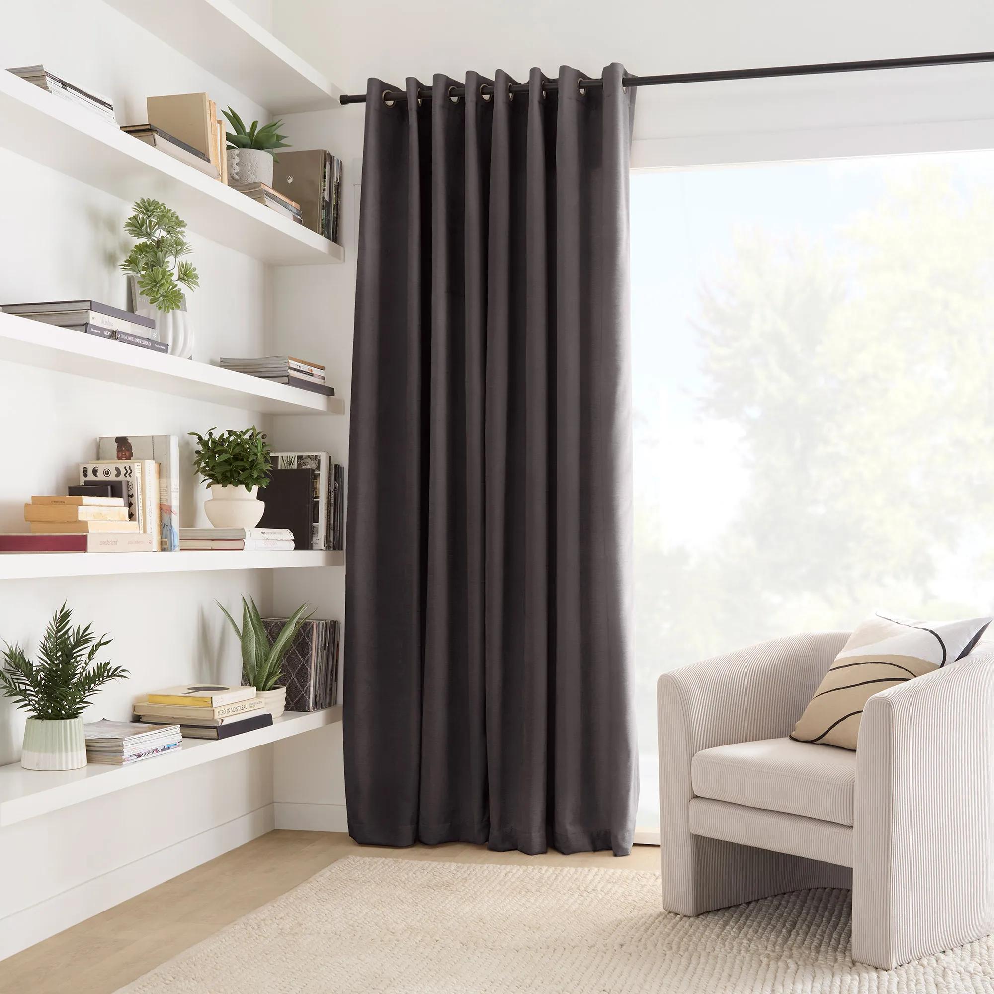Charcoal Emile Panel Curtain