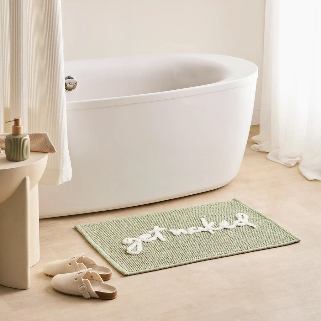 Green Get Naked Bath Mat