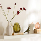 Uneven Pink Glass Vase