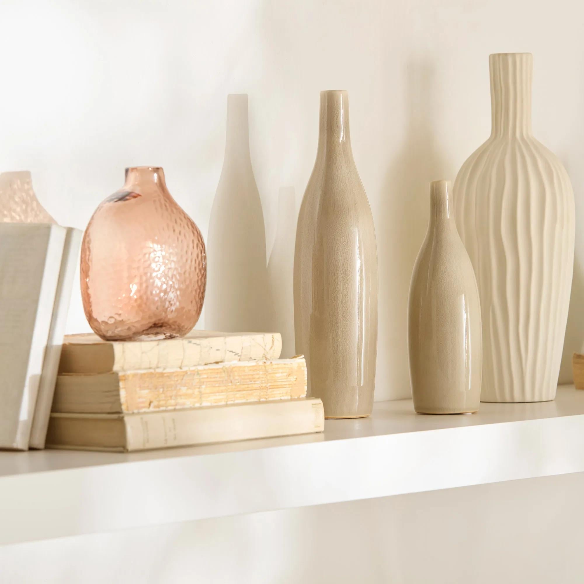 Small Ceramic Beige Vase