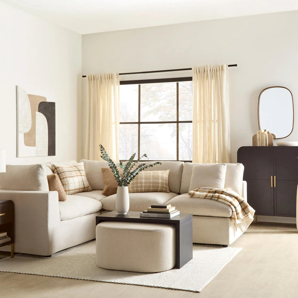 Neutral Color Block Oil Painting