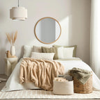 Ribbed Beige Ceiling Lamp