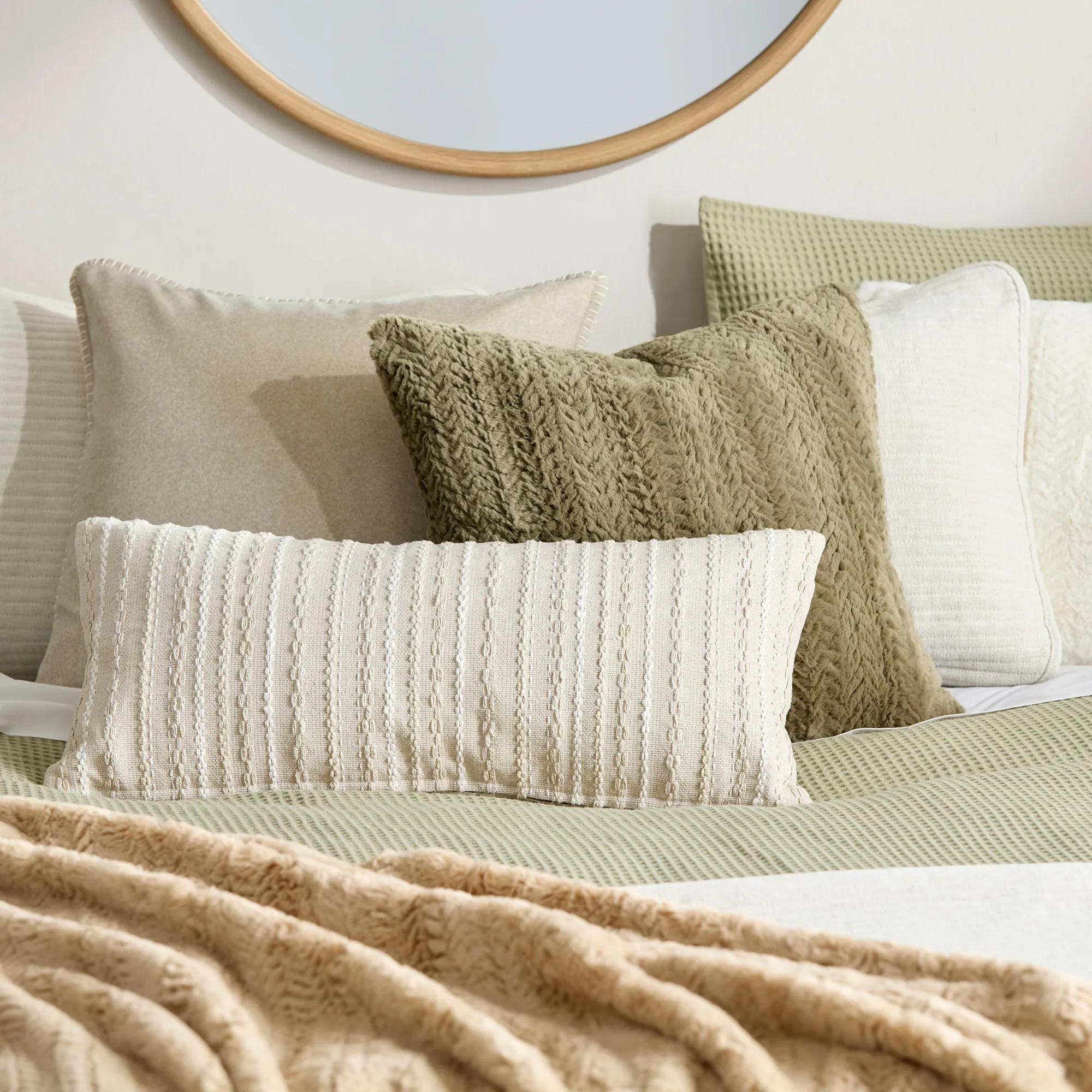 Beige Ellyn Faux Fur Throw