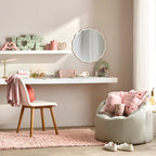 White Scalloped Mirror