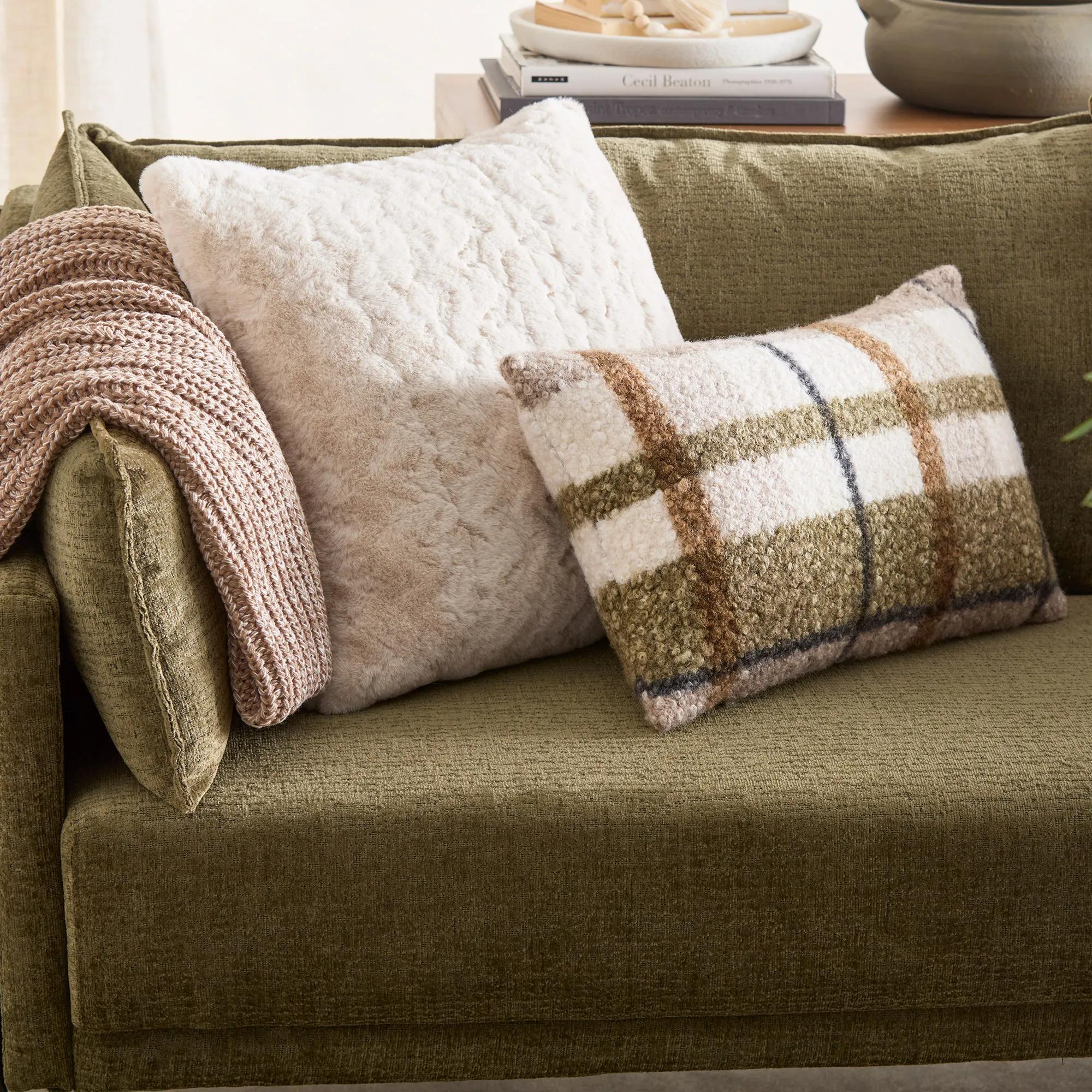Taupe Ribba Throw