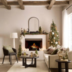 Black Buffet with Glass Doors