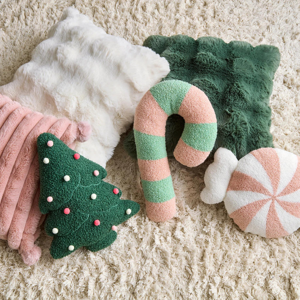 Candy Cane Decorative Pillow