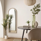 Artificial Exotic Floor Plant in White Pot