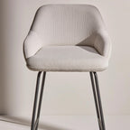 Fabric and Metal Counter Stool