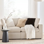 Black Logan Faux Fur Throw