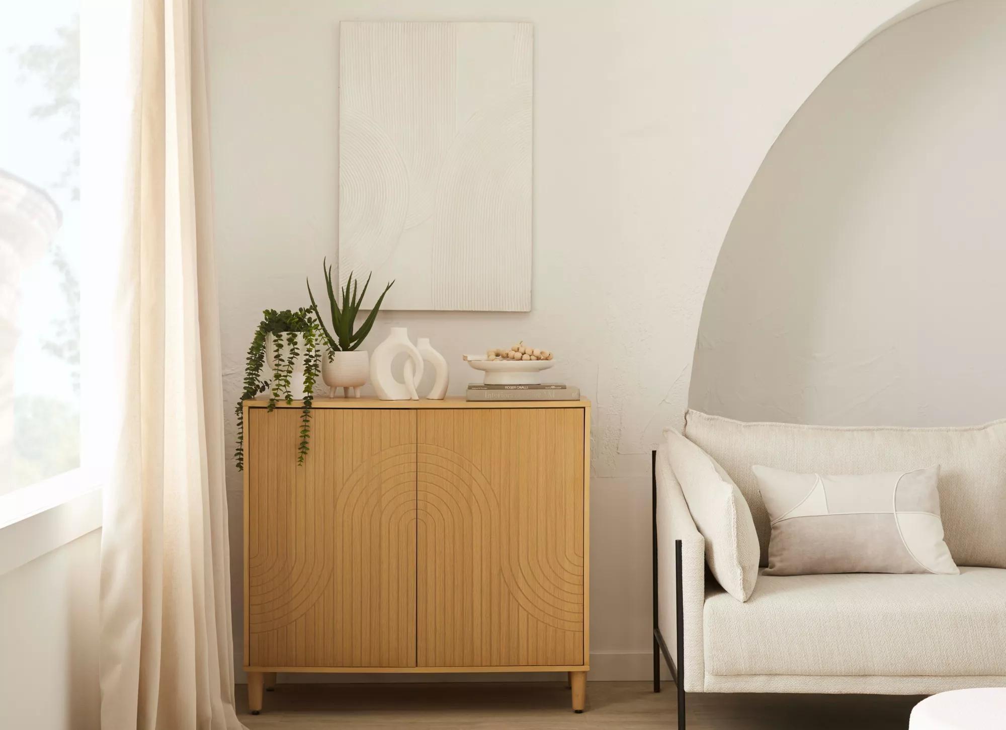 Set of 2 Speckled Ceramic Table Vase