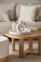 Set of 2 Speckled Ceramic Table Vase