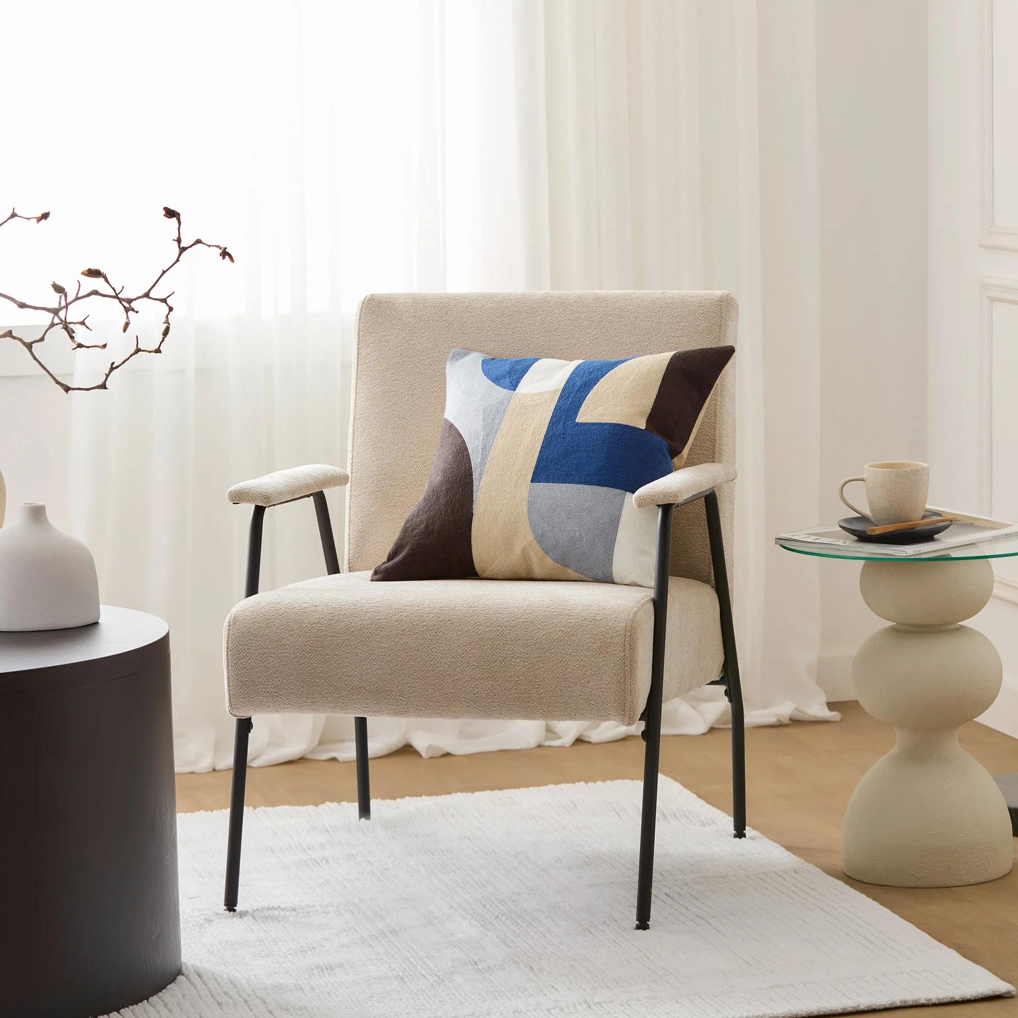 Side Table with Glass Top