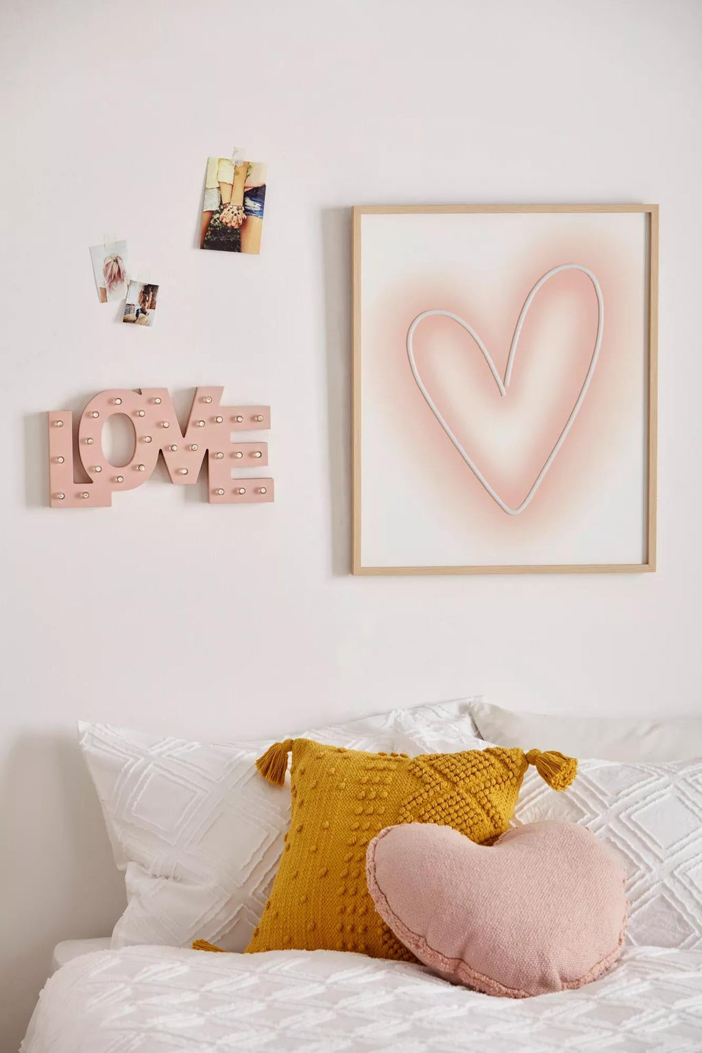 Love Letter Sign with LED Lights