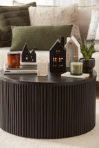 Bouclair Green Tea Candle with Wooden Lid