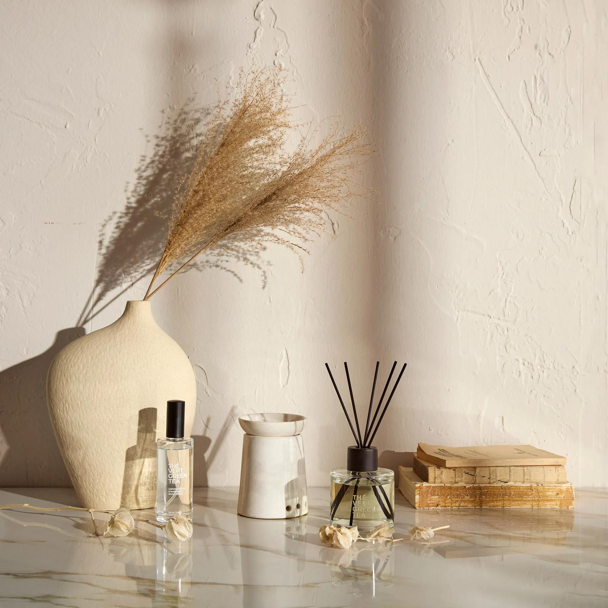 Green Tea Oil Burner Gift Set