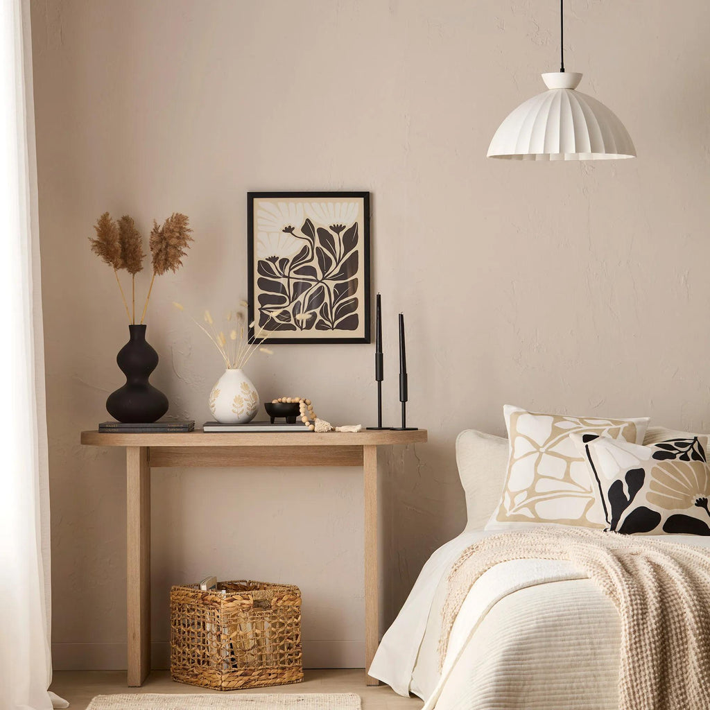 Black Hourglass Bubble Vase