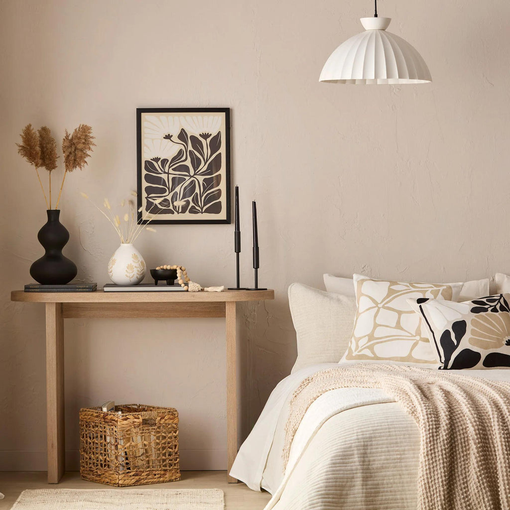 Black Hourglass Bubble Vase