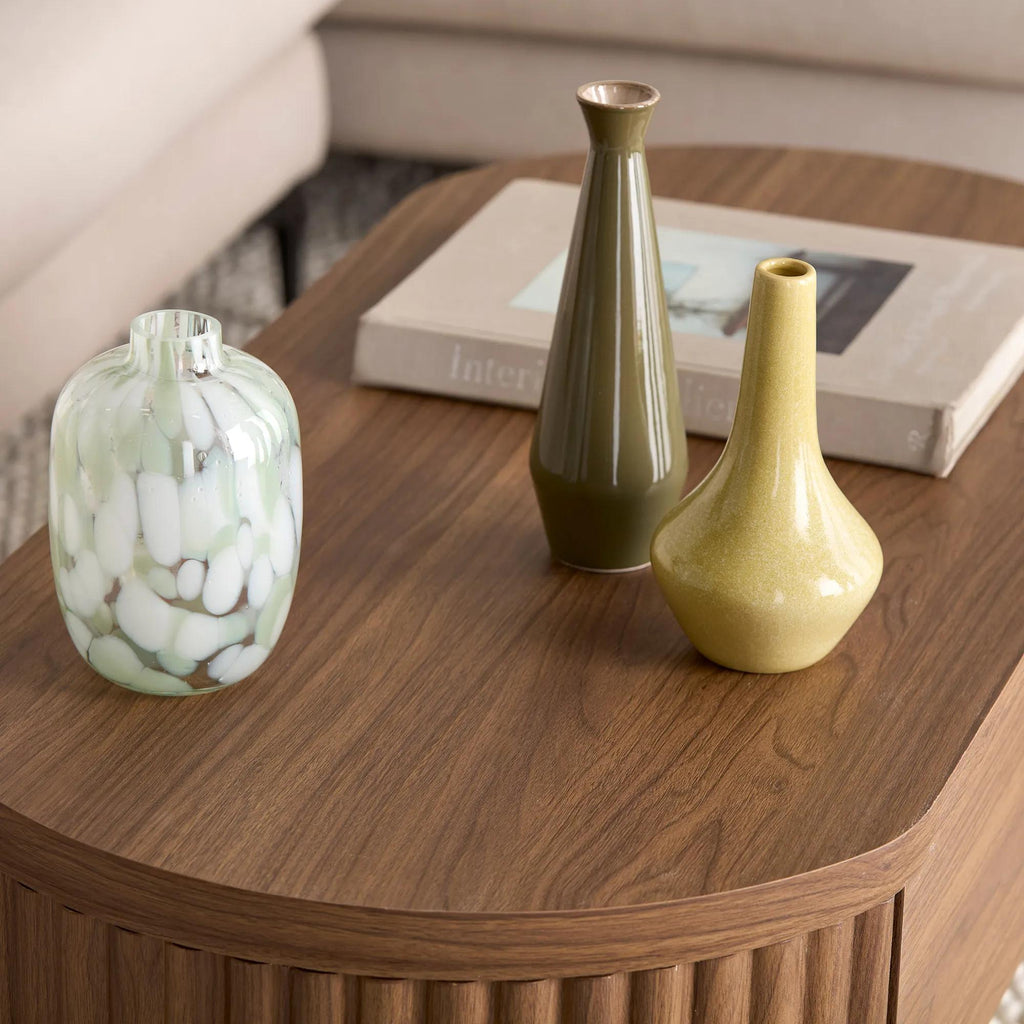 Green Glass Table vase