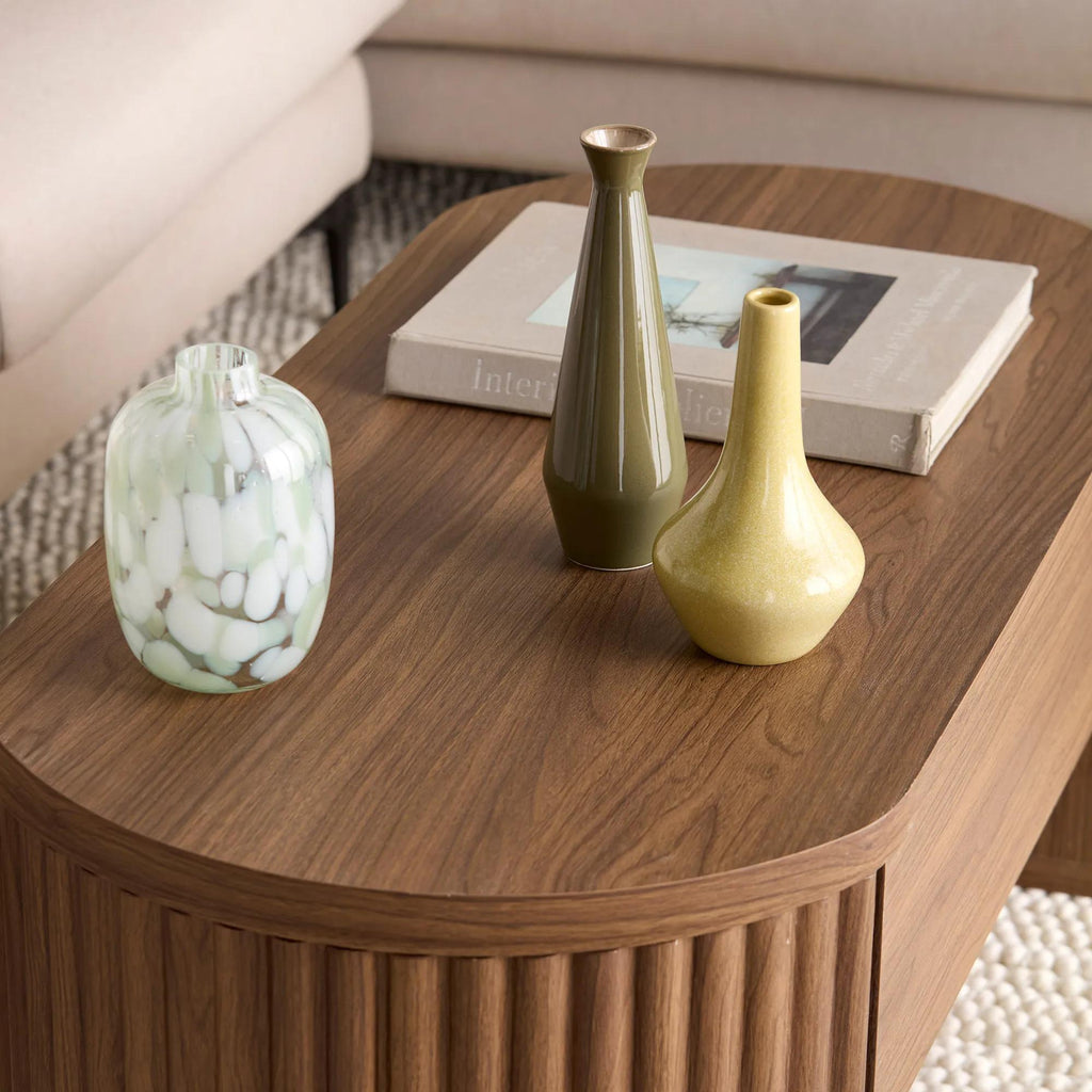 Green Glass Table vase