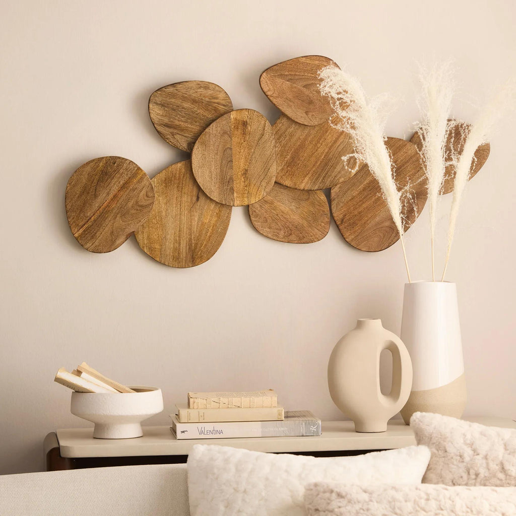 Mango Wood Triangles Wall Decor