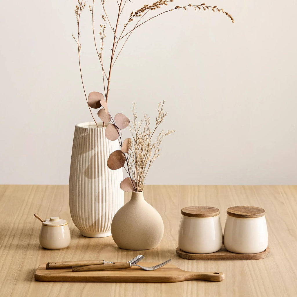 Set of 2 Ceramic Jar