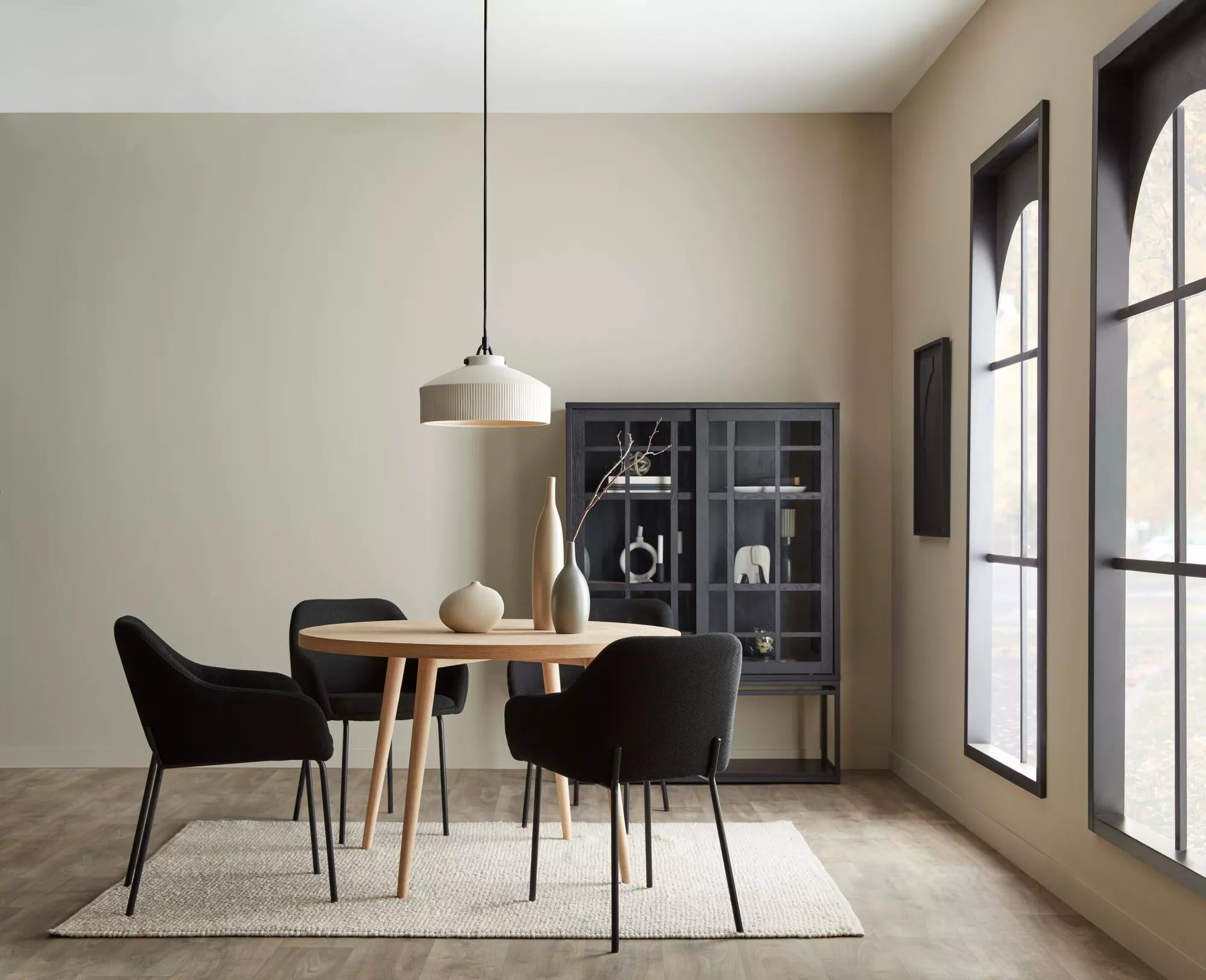 Natural Wood Round Dining Table