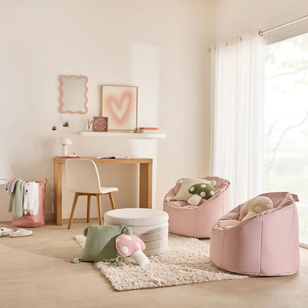 Fabric and Wood Dining Chair