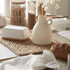 Ceramic & Wood Butter Dish