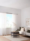 White Rod Pocket Sheer Curtain
